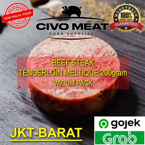 Jual Tenderloin Wagyu Meltique AUS Steak Prime Cut 200gr Shopee