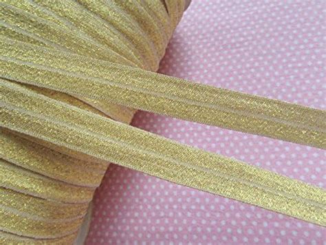 Yycraft 58 15 Yards Glitter Fold Over Elastic Stretch Foldover Foe Elastics For