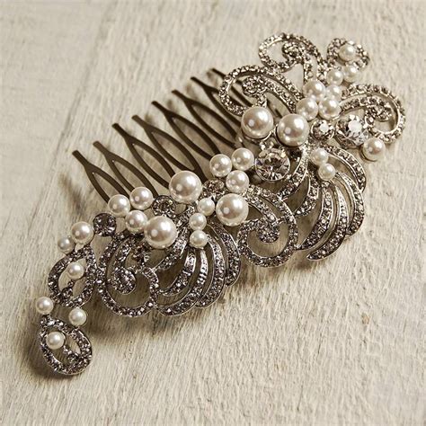 Pearl Filigree Wedding Hair Comb By Highland Angel Notonthehighstreet