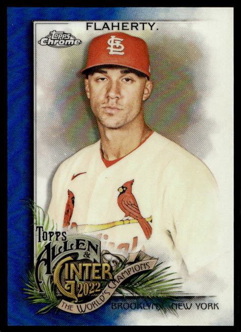 Topps Allen Ginter Chrome Blue Refractor Jack Flaherty