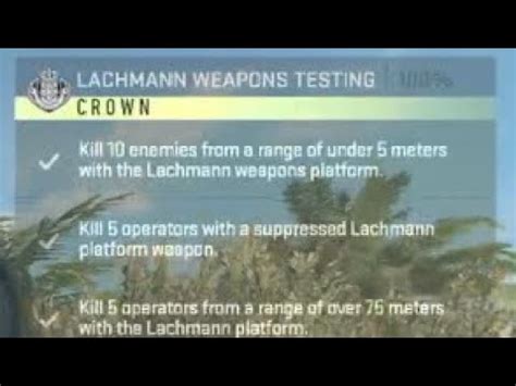 Lachmann Weapon Testing Crown Made Easy Call Of Duty Dmz Season