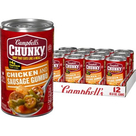 Campbells® Chunky® Grilled Chicken And Sausage Gumbo 12 Pk 188 Oz Smiths Food And Drug