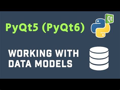 Working With Data Model Using QAbstractTableModel In PyQt5 YouTube