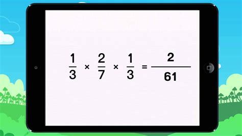 Multiplying Three Fractions Example 1 Youtube