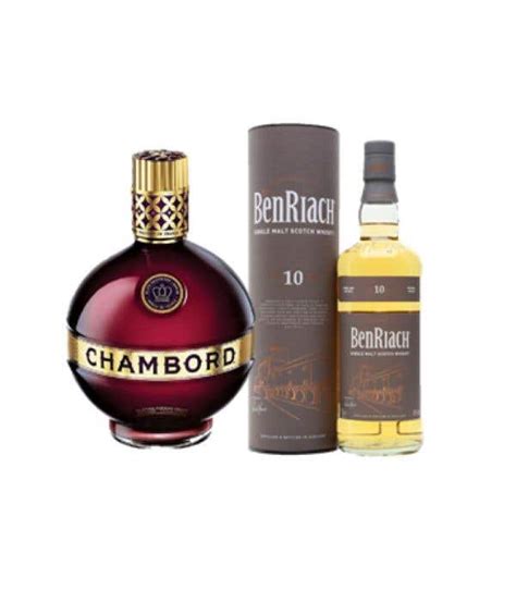 Whisky Benriach 10 700ml Regalo Licor Chambord 750 Ml