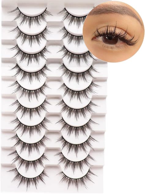 Amazon Manga Lashes 6D Anime Eyelashes Natural Wispy Manga Fake