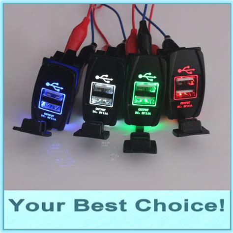 Aliexpress Buy 12V 24V 3 1A Motorcycle Car Dual USB Port Charger