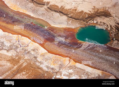 Dead Sea Salt Pools And Ein Boqeq Aerial View Stock Photo Alamy