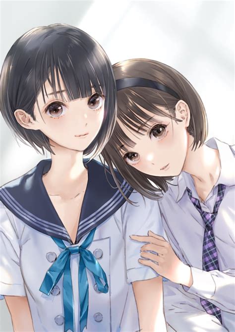 Shirai Hinako And Hoshizaki Ao Blue Reflection And 1 More Drawn By