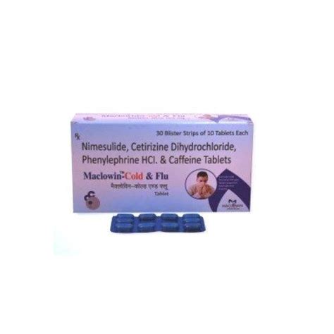 Maclowin Cold Flu Phenylephrine Hcl Anti Cold Tablet Generic Drugs At