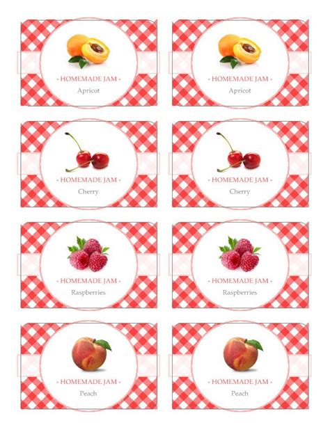 Homemade jam labels Jam Jar Labels, Canning Jar Labels, Jam Label, Food ...