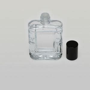 BulkPerfumeBottles 2 Oz 60ml Splash On Door Square Clear Glass