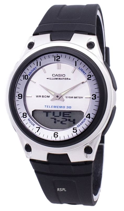 Casio Analog Digital Telememo Illuminator AW 80 7AVDF AW 80 7AV Herreur