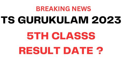 Tgcet Results Ts Gurukulam Th Selection List Merit List