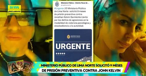 Ministerio P Blico Pide Meses De Prisi N Preventiva Para John Kelvin