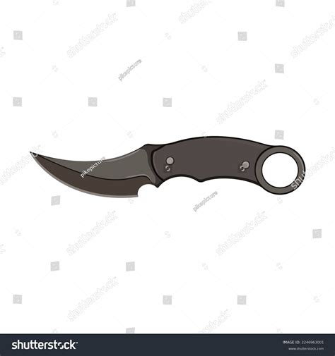 Metal Military Knife Cartoon Metal Military Stock Vector Royalty Free