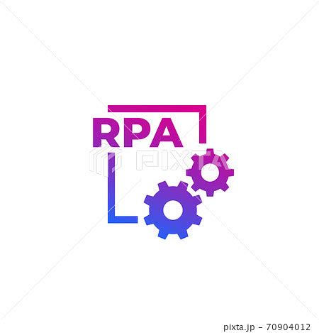 RPA vector icon with gearsのイラスト素材 70904012 PIXTA