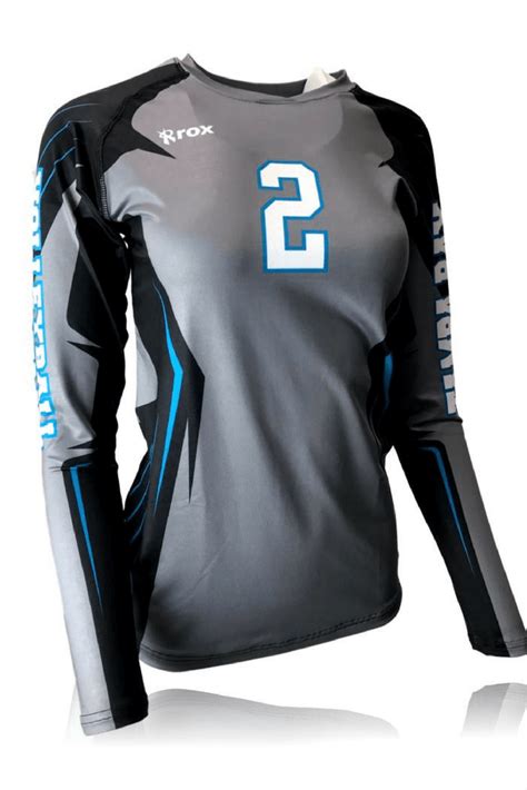 Boom Long Sleeve Sublimated Jerseycustom Rox Volleyball