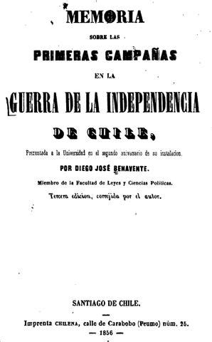 Memoria Sobre Las Primeras Campa As En La Guerra De La Independencia De