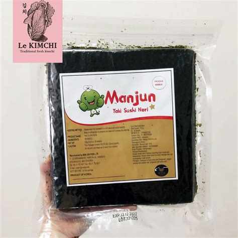 Jual ORIGINAL Manjun Yaki Sushi Nori 5 Lembar Rumput Laut 5 Lbr