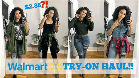 Huge Walmart Clothing Haul Try On 10 Outfits Fall 2018 Youtube