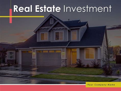 Real Estate Investment Powerpoint Presentation Slides Presentation