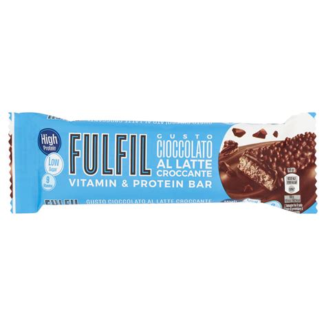 Fulfil Vitamin Protein Bar Gusto Cioccolato Al Latte Croccante 55 G