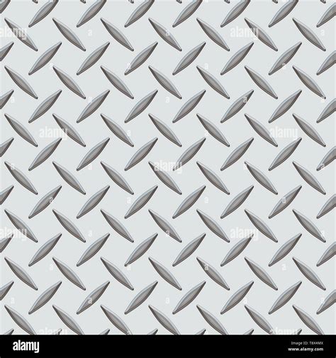 Silver Diamond Plate Metal Seamless Texture Tile Stock Photo Alamy