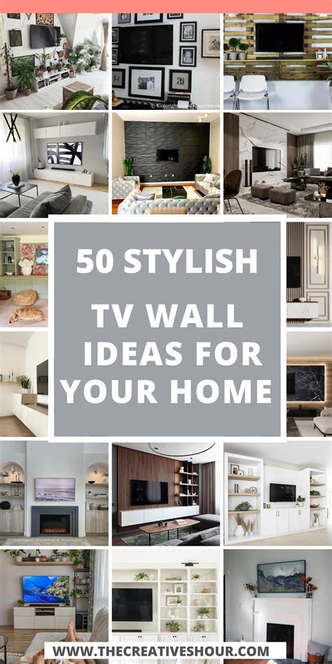 The Words 50 Stylish Tv Wall Ideas For Your Home On Top Of Pictures