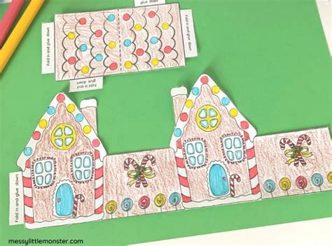 Paper Gingerbread House Template Printable