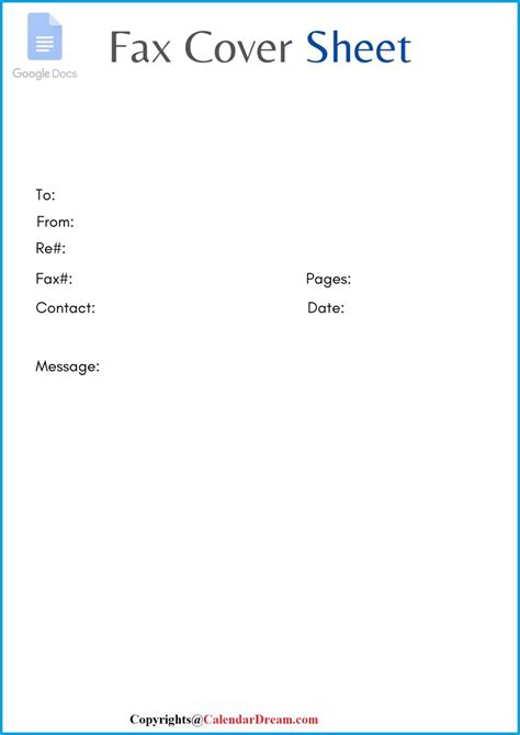 How To Use Google Docs Fax Cover Sheet Pdf