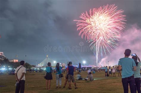 Fireworks Thailand Festival Editorial Stock Photo - Image of ...