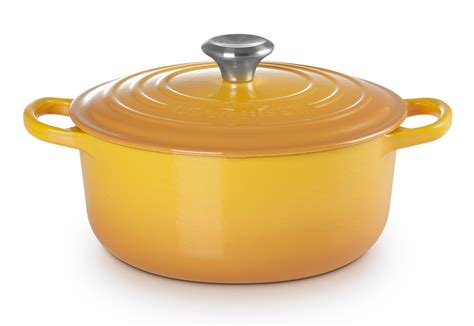 Le Creuset Br Ter Signature Rund Gusseisen Nectar Gelb Le Creuset