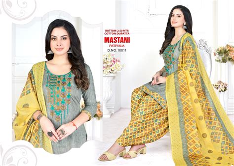 Mastani Patiyala Regular Wear Printed Cotton Dress Material