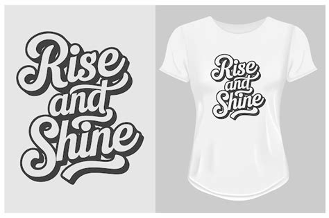 Premium Vector Rise And Shine Motivational Quote