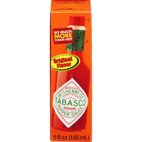 Tabasco Classic Pepper Sauce 5 Fl Oz Hot Sauce Reasor S