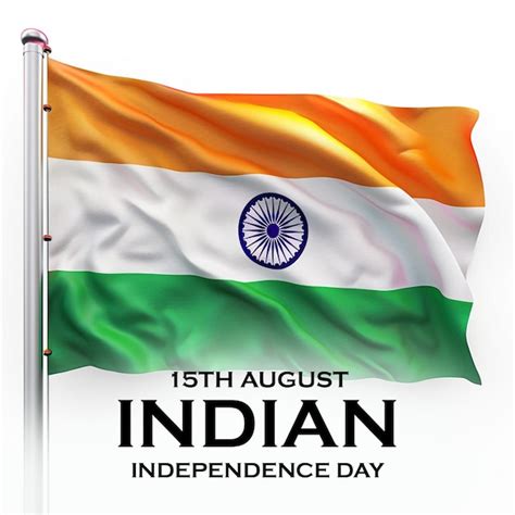 Premium PSD Happy Independence Day Concept And 15th August Indian