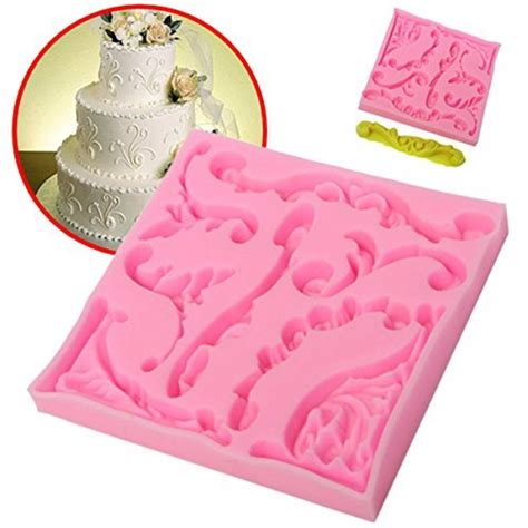 Bluelover 3d Retro Palace Lace Silicone Mold Wilton Fondant Cake