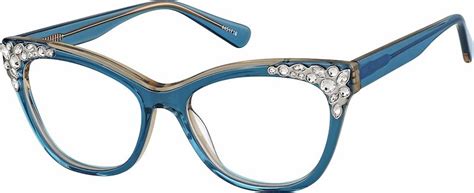 Blue Cat Eye Glasses 4451716 Zenni Optical Eyeglasses Artofit