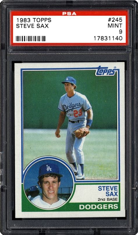 1983 Topps Steve Sax | PSA CardFacts®