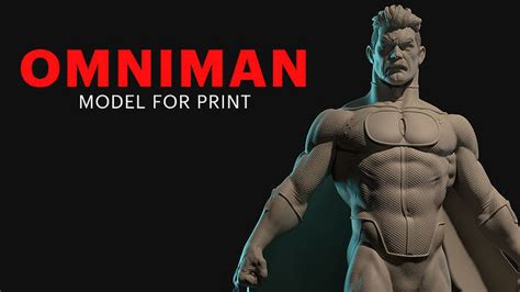 Omniman Statue Of Superhero 3d Model 3d Printable Cgtrader