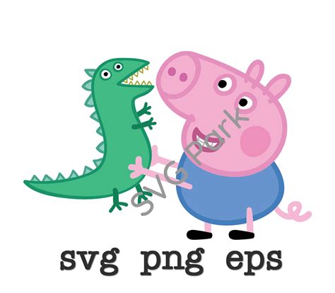 Peppa Pig Svg Png Eps Etsy In 2021 Peppa Pig George Pig Canvas Prints