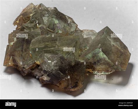 Cubic Crystal Fluorit Specimen Stock Photo Alamy