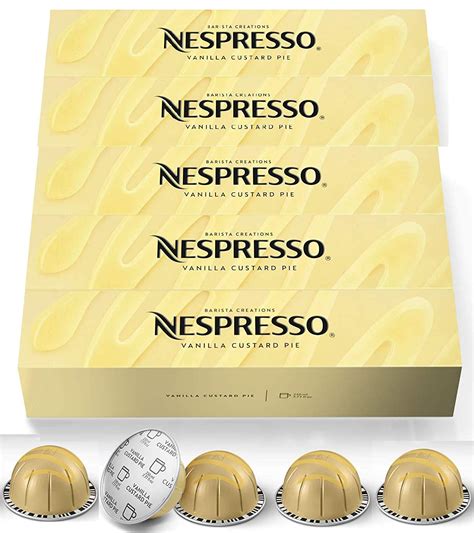 Buy Nespresso Capsules Vertuoline Vanilla Custard Pie Mild Roast Coffee 50 Count Coffee Pods