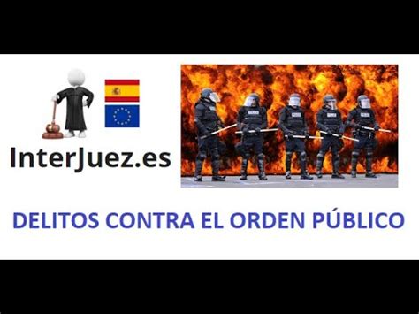 Delitos Contra El Orden P Blico Youtube