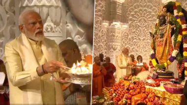 Ram Temple Consecration Pm Narendra Modi Leads Pran Pratishtha