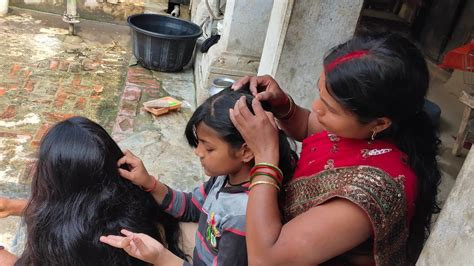 Long Hair Net Picking 💇desi Haircut Vlog Haircut Vlog New Hair Style