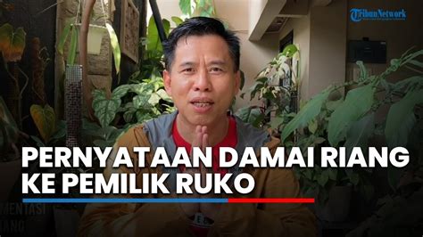 Video Ketua RT Riang Prasetya Buat Pernyataan Damai Ke Pemilik Ruko