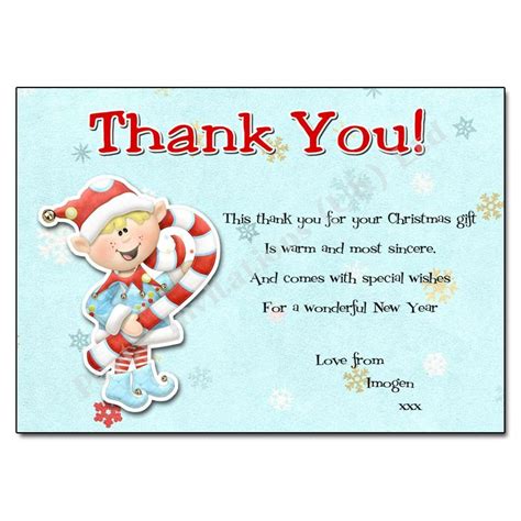 Thank You Notes For Christmas Ts