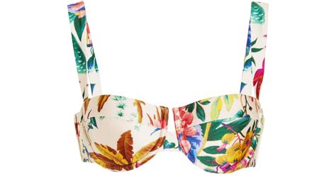 Zimmermann Tropicana Balconette Bikini Top Lyst Canada